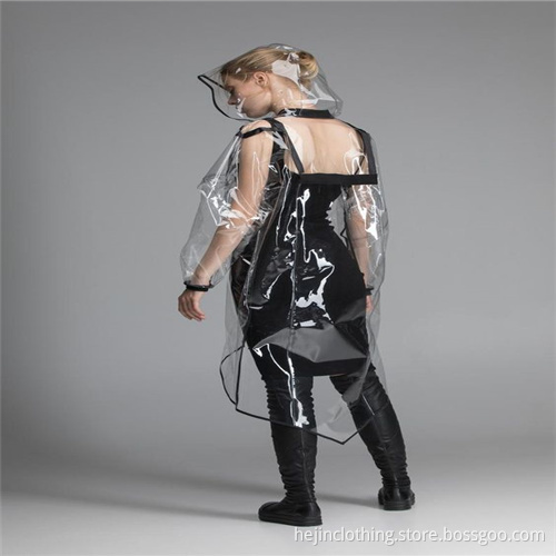 Translucent PVC adult rainwear